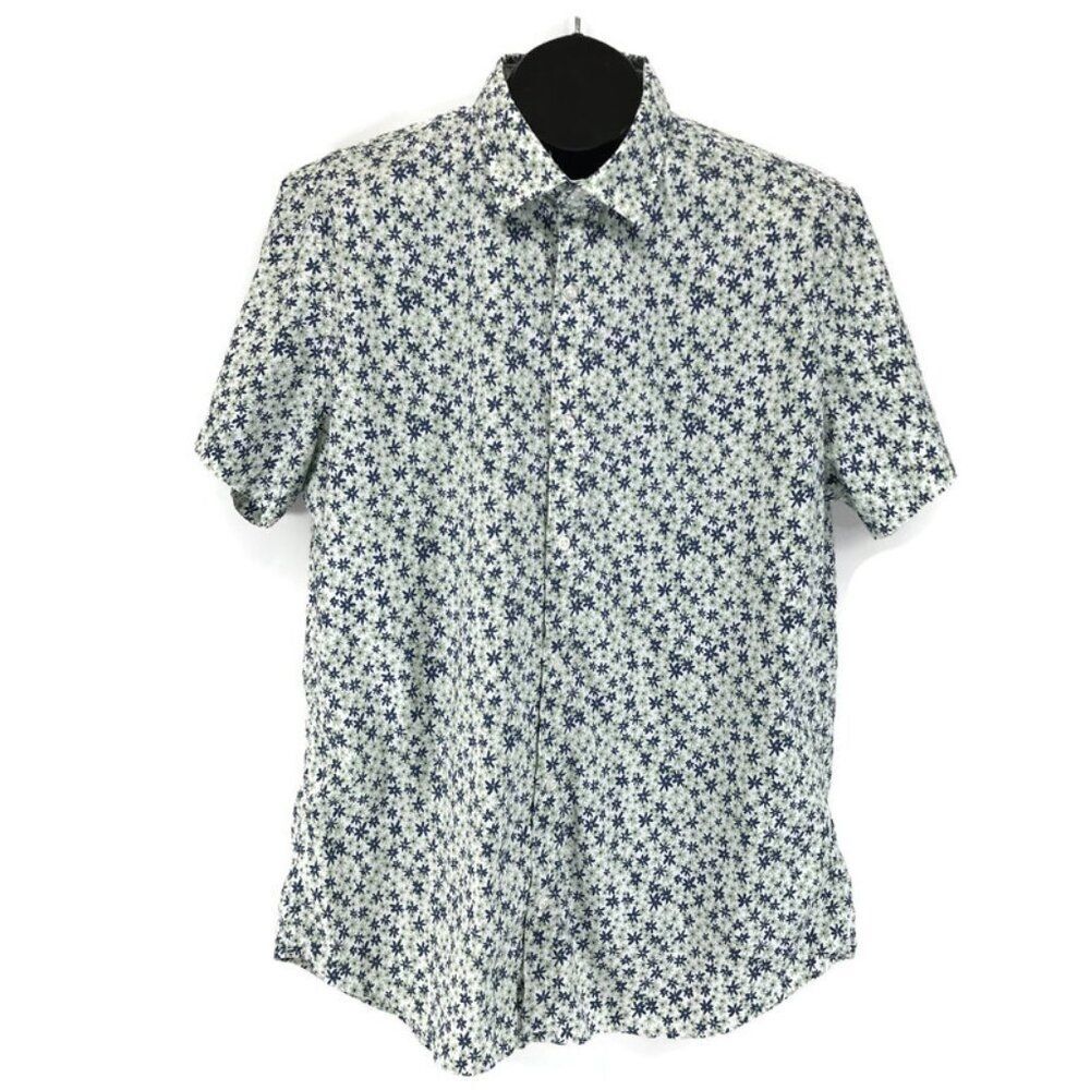 Bonobos Riviera Short Sleeve Shirt Men's XL Long Slim Fit Floral Print Casual